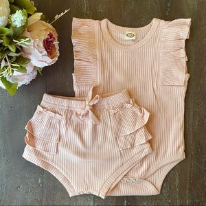NEW Blush Onesie, Ruffle Bottoms and Headband!